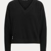 Black Women’s Ralph Lauren Jersey V-Neck Sweatshirts Black Women’s Ralph Lauren Jersey V-Neck Sweatshirts