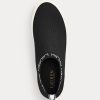 Black Women’s Ralph Lauren Jordyn Slip-On Sneakers Black Women’s Ralph Lauren Jordyn Slip-On Sneakers