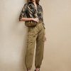 Black Women’s Ralph Lauren Keara Ruffle-Trim Metallic Shirts Black Women’s Ralph Lauren Keara Ruffle-Trim Metallic Shirts