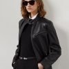 Black Women’s Ralph Lauren Keven Lambskin Biker Jackets Black Women’s Ralph Lauren Keven Lambskin Biker Jackets