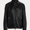 Black Women’s Ralph Lauren Keven Lambskin Biker Jackets Black Women’s Ralph Lauren Keven Lambskin Biker Jackets