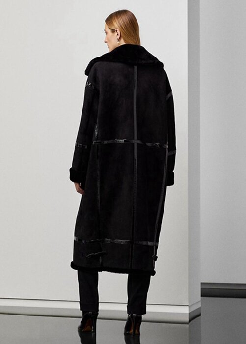 Black Women’s Ralph Lauren Lanthe Merino Shearling Coats Black Women’s Ralph Lauren Lanthe Merino Shearling Coats