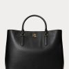 Black Women’s Ralph Lauren Leather Large Marcy Satchel Bags Black Women’s Ralph Lauren Leather Large Marcy Satchel Bags