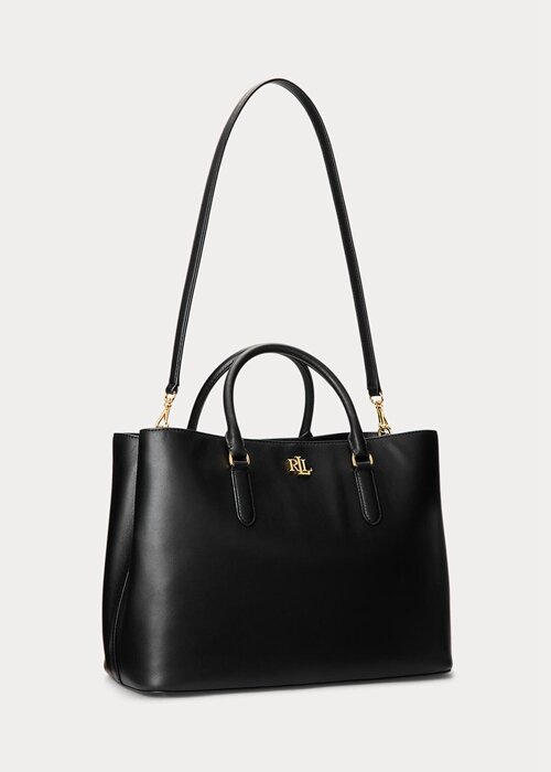Black Women’s Ralph Lauren Leather Large Marcy Satchel Bags Black Women’s Ralph Lauren Leather Large Marcy Satchel Bags