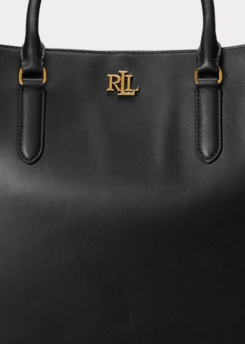 Black Women’s Ralph Lauren Leather Large Marcy Satchel Bags Black Women’s Ralph Lauren Leather Large Marcy Satchel Bags