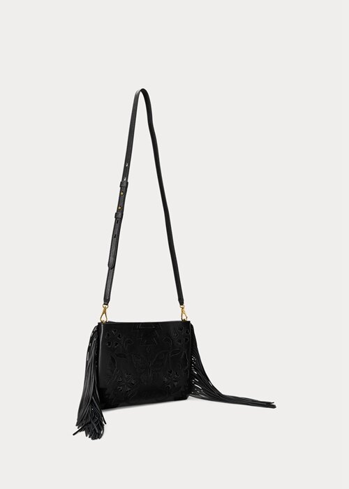 Black Women’s Ralph Lauren Leather Medium Elaina Crossbody Bags Black Women’s Ralph Lauren Leather Medium Elaina Crossbody Bags