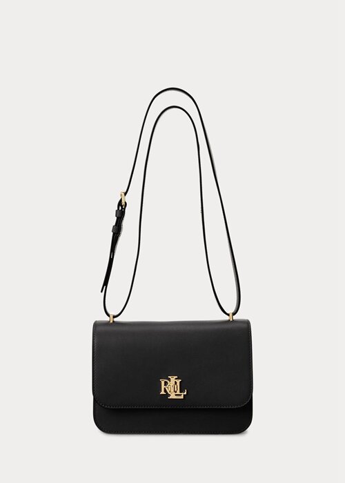 Black Women’s Ralph Lauren Leather Medium Shoulder Bags Black Women’s Ralph Lauren Leather Medium Shoulder Bags