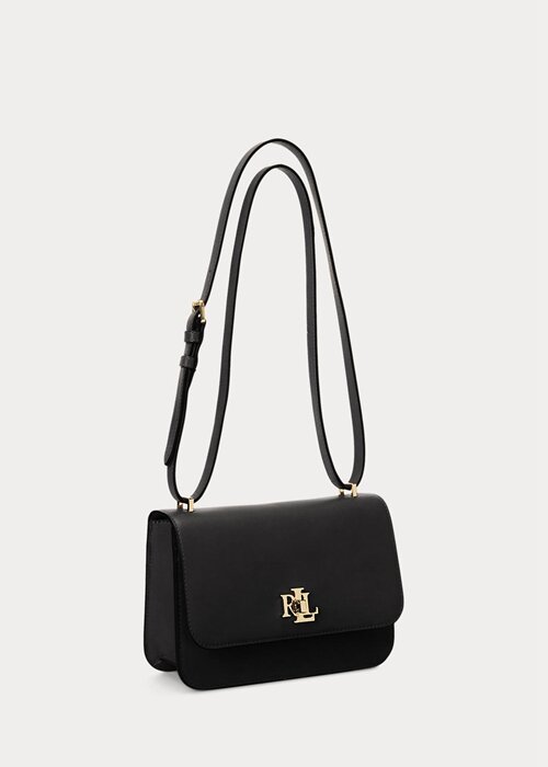 Black Women’s Ralph Lauren Leather Medium Shoulder Bags Black Women’s Ralph Lauren Leather Medium Shoulder Bags