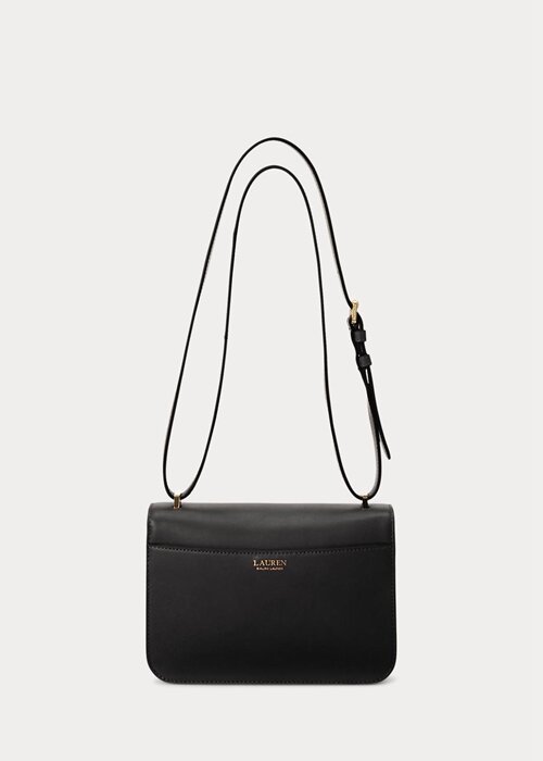 Black Women’s Ralph Lauren Leather Medium Shoulder Bags Black Women’s Ralph Lauren Leather Medium Shoulder Bags
