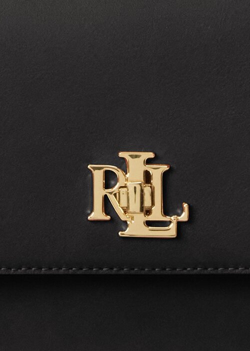 Black Women’s Ralph Lauren Leather Medium Shoulder Bags Black Women’s Ralph Lauren Leather Medium Shoulder Bags