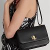 Black Women’s Ralph Lauren Leather Medium Shoulder Bags Black Women’s Ralph Lauren Leather Medium Shoulder Bags