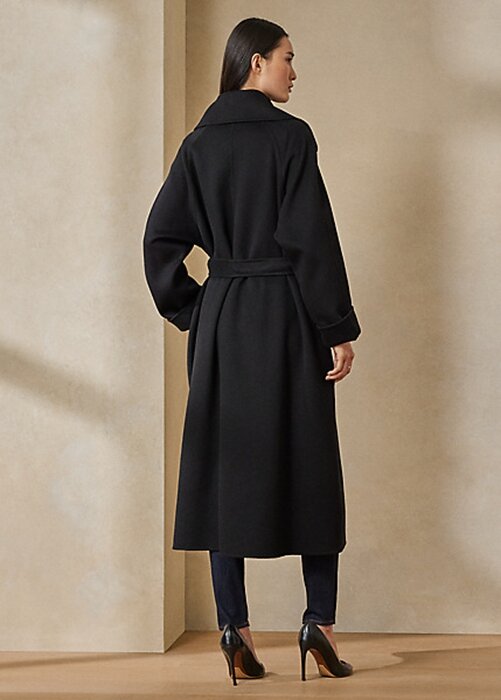 Black Women’s Ralph Lauren Leonarda Wrap Coats Black Women’s Ralph Lauren Leonarda Wrap Coats