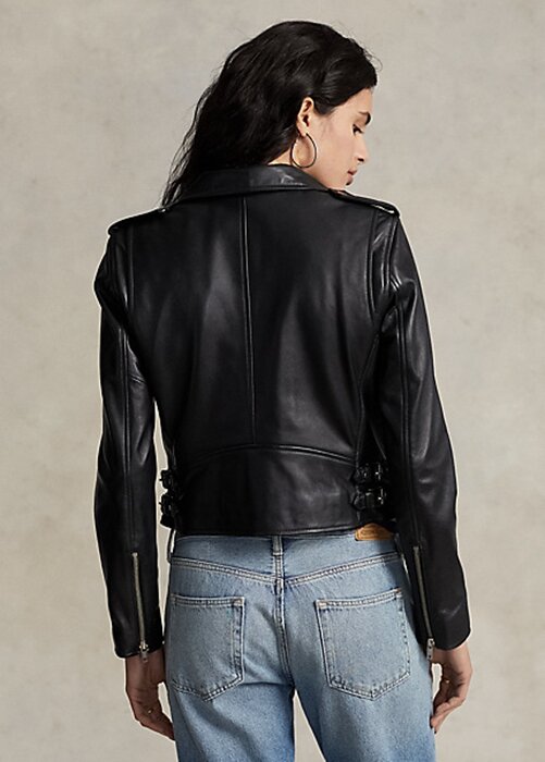 Black Women’s Ralph Lauren Made with full-grain, supple sheepskin, this luxurious iteration of Polo’s moto channels a downtown vibe and free-spirited style. Jackets Black Women’s Ralph Lauren Made with full-grain, supple sheepskin, this luxurious iteration of Polo’s moto channels a downtown vibe and free-spirited style. Jackets