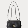 Black Women’s Ralph Lauren Nappa Leather Medium Shoulder Bags Black Women’s Ralph Lauren Nappa Leather Medium Shoulder Bags
