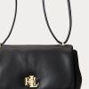 Black Women’s Ralph Lauren Nappa Leather Medium Shoulder Bags Black Women’s Ralph Lauren Nappa Leather Medium Shoulder Bags