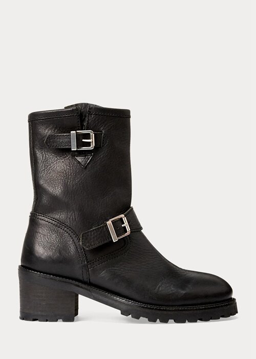 Black Women’s Ralph Lauren Payge Vachetta Leather Boots Black Women’s Ralph Lauren Payge Vachetta Leather Boots