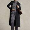 Black Women’s Ralph Lauren Pinstripe Double-Faced Coats Black Women’s Ralph Lauren Pinstripe Double-Faced Coats