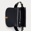 Black Women’s Ralph Lauren Polo ID Croc-Embossed Saddle Bags Black Women’s Ralph Lauren Polo ID Croc-Embossed Saddle Bags