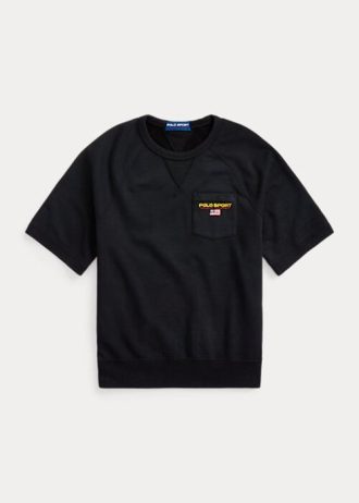 Black Women’s Ralph Lauren Polo Sport Short-Sleeve Sweatshirts Black Women’s Ralph Lauren Polo Sport Short-Sleeve Sweatshirts