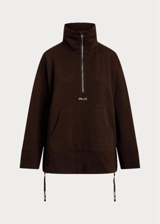 Black Women’s Ralph Lauren Quarter-zip Pullover Fleece Tunic Sweatshirts Black Women’s Ralph Lauren Quarter-zip Pullover Fleece Tunic Sweatshirts