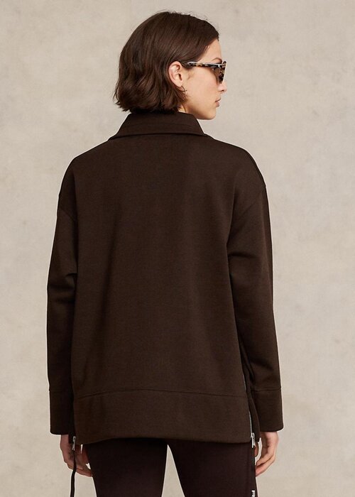 Black Women’s Ralph Lauren Quarter-zip Pullover Fleece Tunic Sweatshirts Black Women’s Ralph Lauren Quarter-zip Pullover Fleece Tunic Sweatshirts