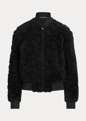 Black Women’s Ralph Lauren Raygan Shearling Bomber Jackets Black Women’s Ralph Lauren Raygan Shearling Bomber Jackets