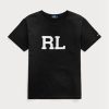 Black Women’s Ralph Lauren Rl Logo Jersey T Shirts Black Women’s Ralph Lauren Rl Logo Jersey T Shirts