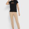 Black Women’s Ralph Lauren Round Neck Graphic Tops Black Women’s Ralph Lauren Round Neck Graphic Tops