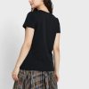 Black Women’s Ralph Lauren Round Neck Logo T Shirts Black Women’s Ralph Lauren Round Neck Logo T Shirts