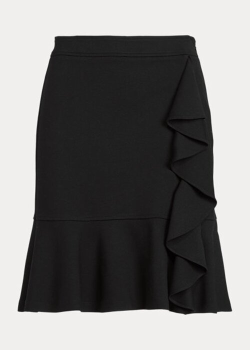 Black Women’s Ralph Lauren Ruffle-Trim Ponte Skirts Black Women’s Ralph Lauren Ruffle-Trim Ponte Skirts