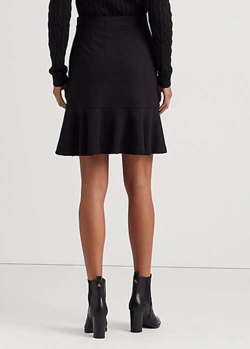 Black Women’s Ralph Lauren Ruffle-Trim Ponte Skirts Black Women’s Ralph Lauren Ruffle-Trim Ponte Skirts