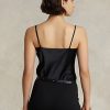 Black Women’s Ralph Lauren Silk Camisole Tops Black Women’s Ralph Lauren Silk Camisole Tops