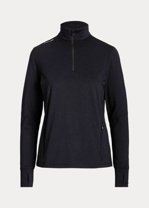 Black Women’s Ralph Lauren Stretch Jersey Quarter-Zip Sweatshirts Black Women’s Ralph Lauren Stretch Jersey Quarter-Zip Sweatshirts