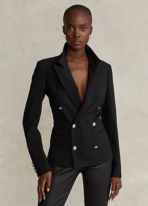 Black Women’s Ralph Lauren Stretch Wool Blazers Black Women’s Ralph Lauren Stretch Wool Blazers