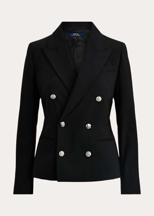 Black Women’s Ralph Lauren Stretch Wool Blazers Black Women’s Ralph Lauren Stretch Wool Blazers