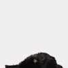 Black Women’s Ralph Lauren Sydni Faux-Fur Flat Shoes Black Women’s Ralph Lauren Sydni Faux-Fur Flat Shoes