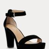 Black Women’s Ralph Lauren Sylvia Velvet Heels Black Women’s Ralph Lauren Sylvia Velvet Heels