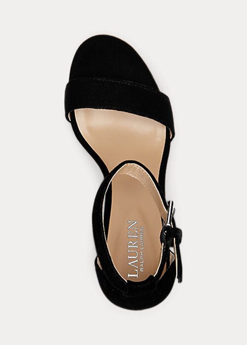 Black Women’s Ralph Lauren Sylvia Velvet Heels Black Women’s Ralph Lauren Sylvia Velvet Heels