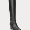 Black Women’s Ralph Lauren Tall Calfskin Boots Black Women’s Ralph Lauren Tall Calfskin Boots