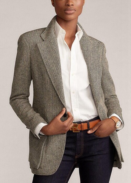 Black Women’s Ralph Lauren The Tweed Blazers Black Women’s Ralph Lauren The Tweed Blazers