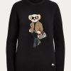 Black Women’s Ralph Lauren Utility Bear Cashmere Sweaters Black Women’s Ralph Lauren Utility Bear Cashmere Sweaters