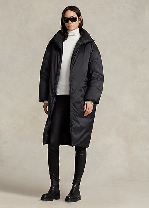 Black Women’s Ralph Lauren Water-Repellent Down Coats Black Women’s Ralph Lauren Water-Repellent Down Coats