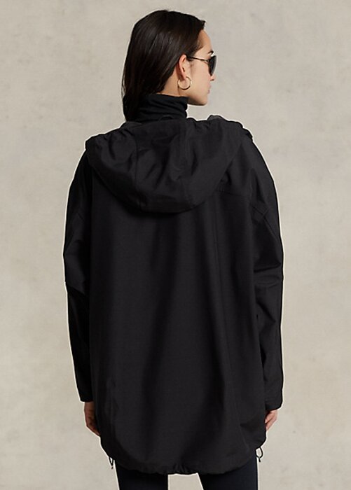 Black Women’s Ralph Lauren Water-Resistant Hooded Windbreaker Black Women’s Ralph Lauren Water-Resistant Hooded Windbreaker