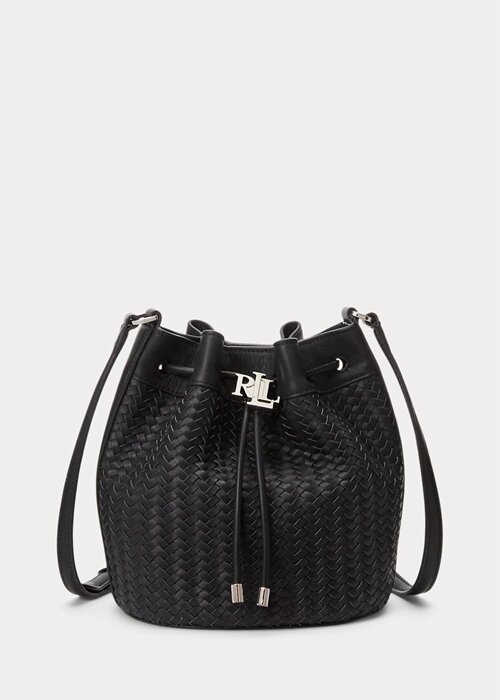 Black Women’s Ralph Lauren Woven Medium Andie Handbag Black Women’s Ralph Lauren Woven Medium Andie Handbag