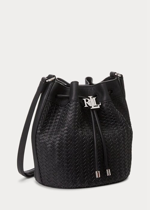 Black Women’s Ralph Lauren Woven Medium Andie Handbag Black Women’s Ralph Lauren Woven Medium Andie Handbag