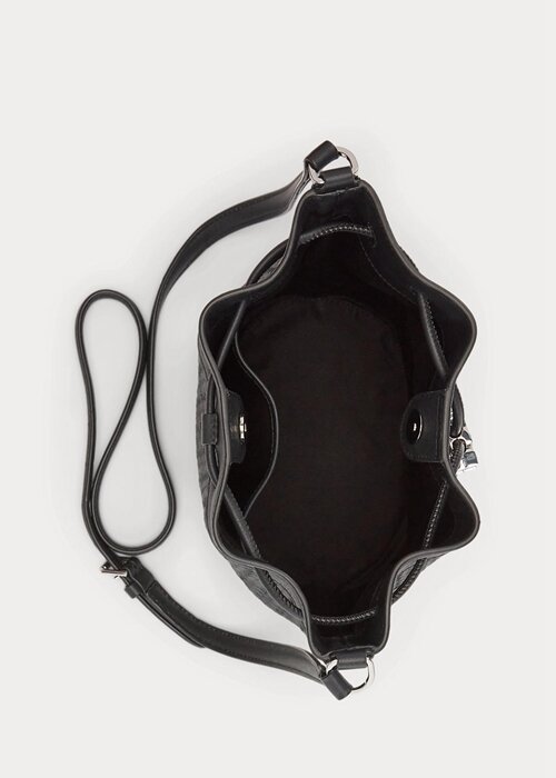 Black Women’s Ralph Lauren Woven Medium Andie Handbag Black Women’s Ralph Lauren Woven Medium Andie Handbag