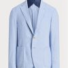 Blue Men’s Ralph Lauren Chambray Suit Blazers Blue Men’s Ralph Lauren Chambray Suit Blazers