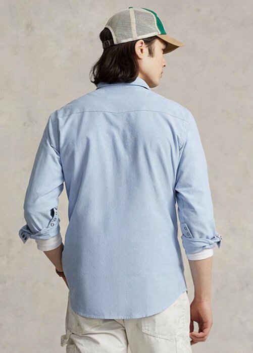 Blue Men’s Ralph Lauren Classic Fit Oxford Western Shirts Blue Men’s Ralph Lauren Classic Fit Oxford Western Shirts