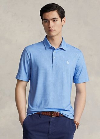 Blue Men’s Ralph Lauren Classic Fit Performance Polo Shirts