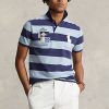 Blue Men’s Ralph Lauren Custom Slim Fit Big Pony Mesh Polo Shirts Blue Men’s Ralph Lauren Custom Slim Fit Big Pony Mesh Polo Shirts
